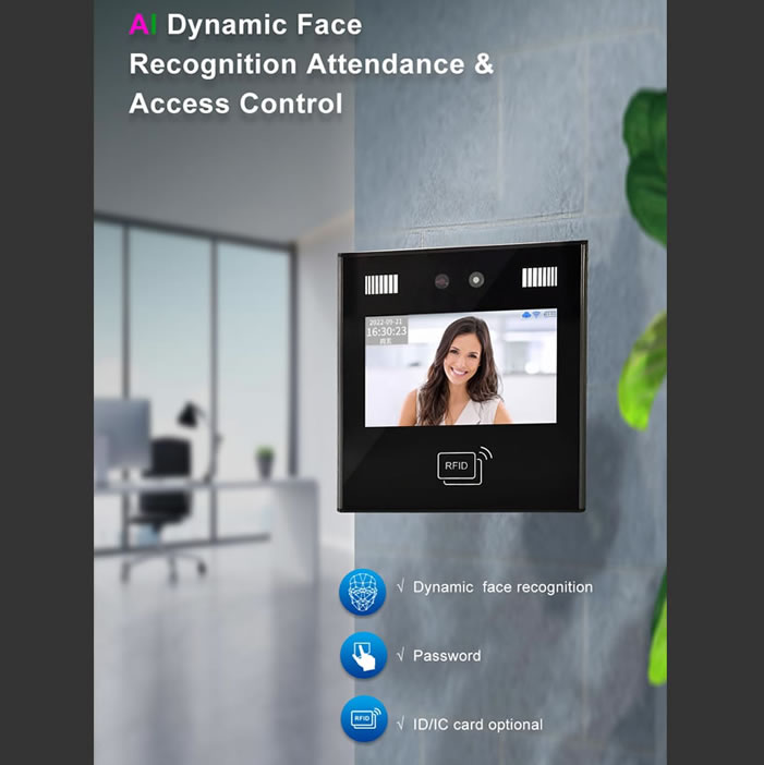 Access Control AIFace11 Dynamic Facial Recognition System Terminal